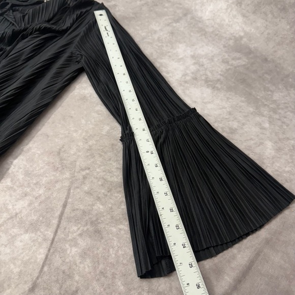 Free People Y2K Sz Small Can't Help It Oversized Pleated Bell Sleeve Mini‎ Dress - Picture 7 of 10